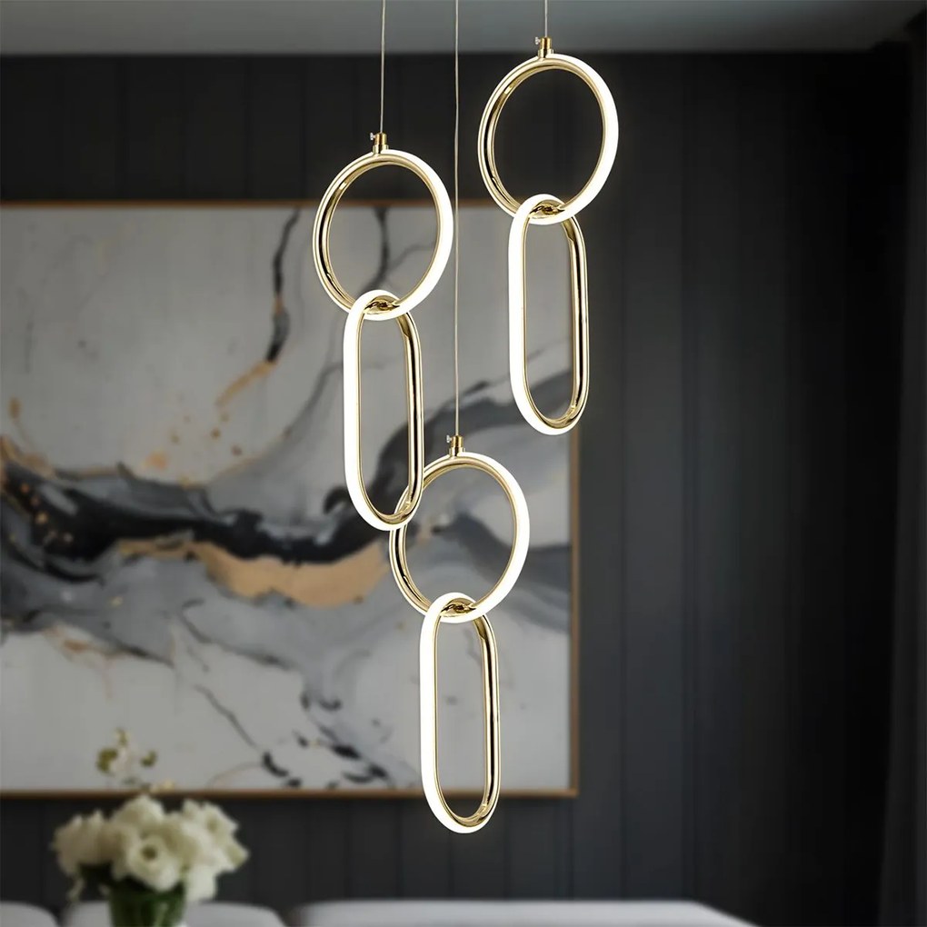 LED hanglamp G077-3CPR Gold