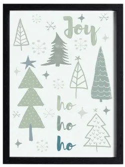 Set Van 3 Decoratieve Kerst Posters (50x70 En 30x40 Cm) Belene D & Zwart Hout - Sklum