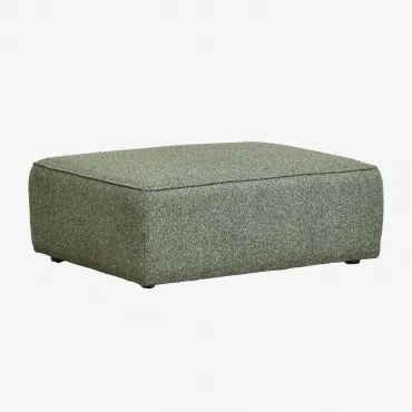 Modulaire Bank Poef Bekleed Cardea Bouclé Groen – Salie - Sklum
