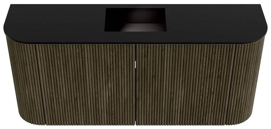 Mondiaz Joya 95cm toiletmeubel ronding links/rechts shadow met wastafel faye midden zonder kraangat urban