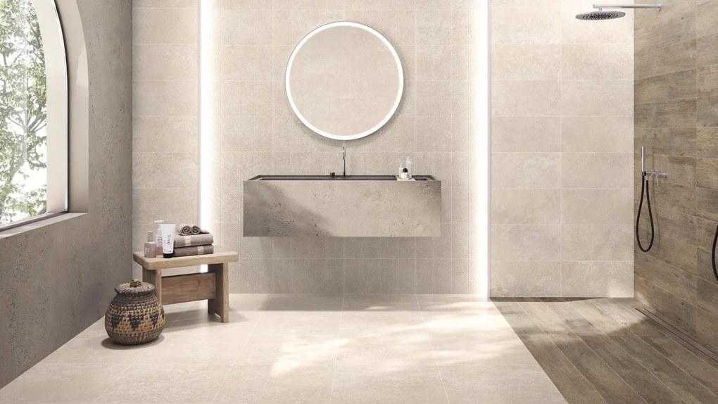 Valence Panillo vloertegel 90x90cm creme gerectificeerd