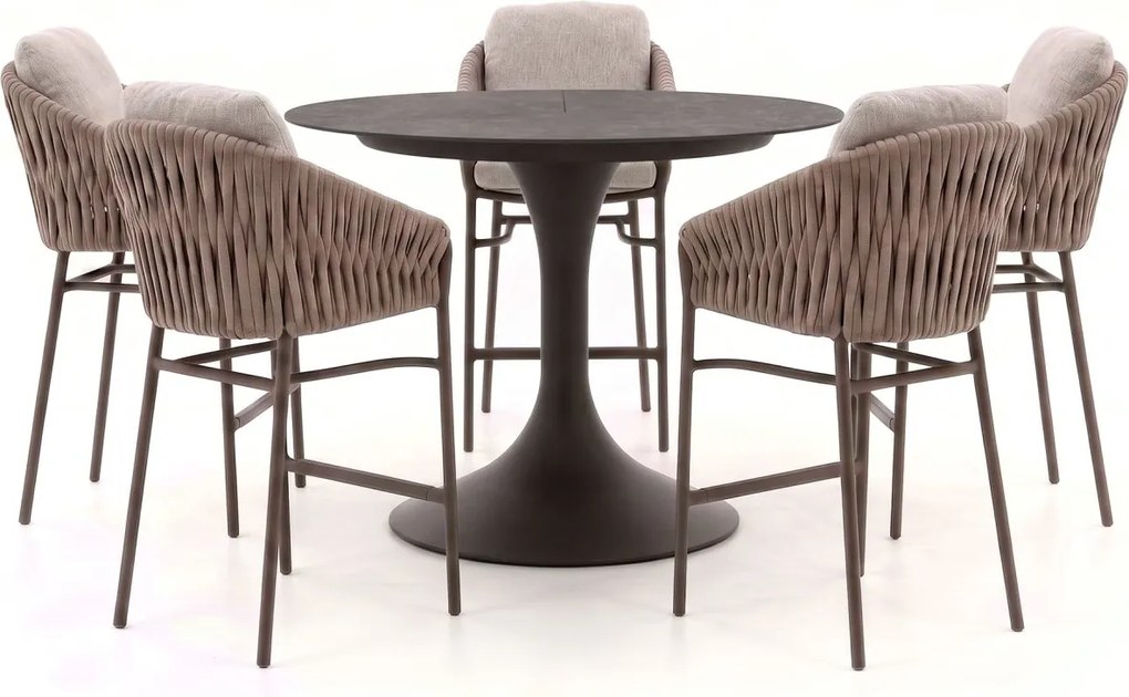 Barset SUNS | 5 personen | Tuinset sintered stone | 6-delig | Kees Smit Tuinmeubelen
