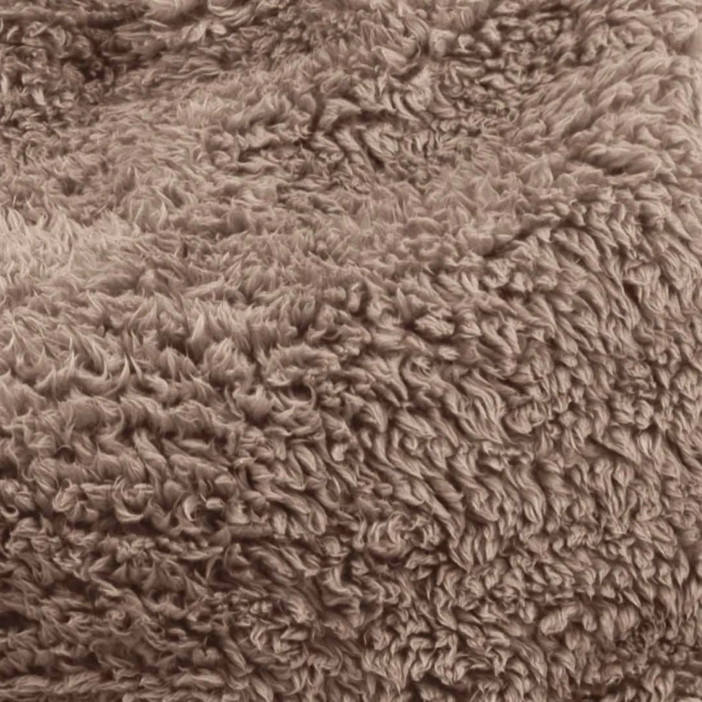 Teddy Fleece Chill Kussen - Mocha