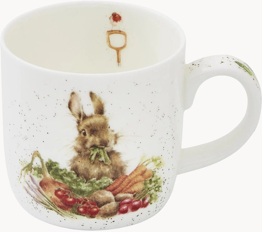 Set van 6 Fine-Bone-China koffiekopjes Rabbit