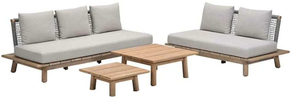 Garden Impressions San Namut loungeset 4-delig - grey sand