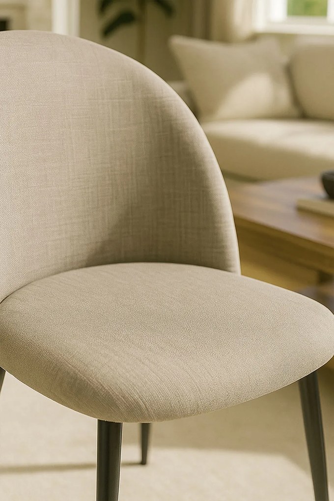 Stoel Black Vint Stof