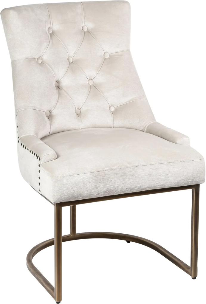 PTMD Collection | Stoel Classy lengte 55 cm x breedte 66 cm x hoogte 88 cm bruin stoelen metaal meubels stoelen & fauteuils
