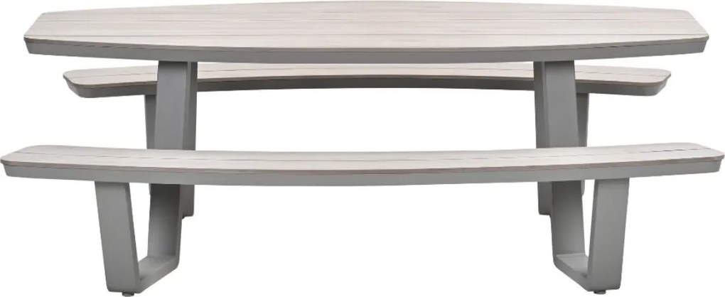 Garden Impressions Sarria picknick set ovaal 220 x 193 cm - taupe