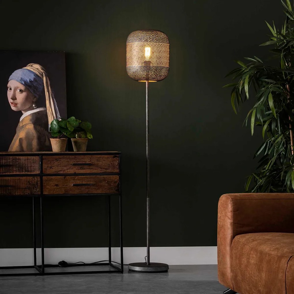 Metalen Vloerlamp Met Gaatjes