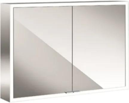 Emco Asis Prime spiegelkast opbouw met 2 deuren met LED verlichting 100cm met lichtpakket wit 949706163