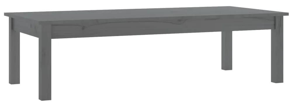 vidaXL Salontafel 110x50x30 cm massief grenenhout grijs