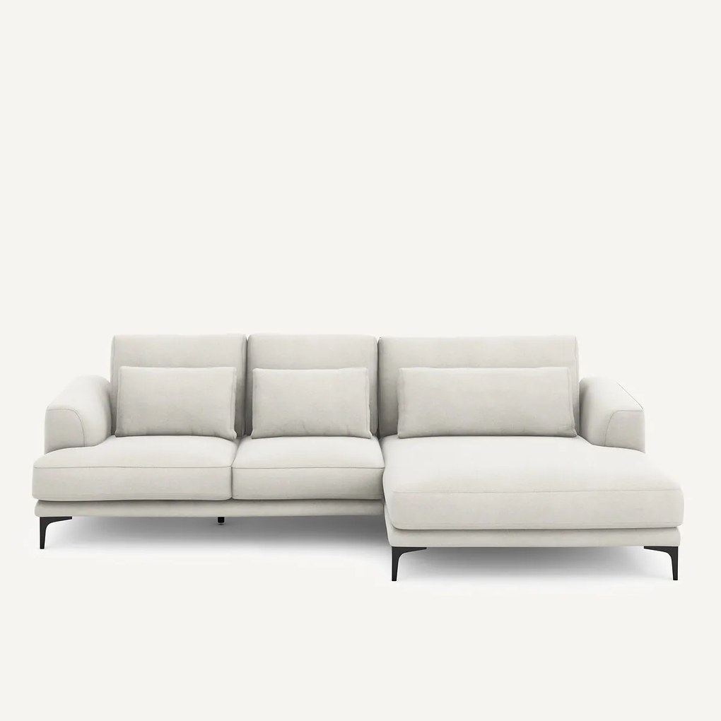 XL hoekbank rechts in linnen fluweel, MARSILE