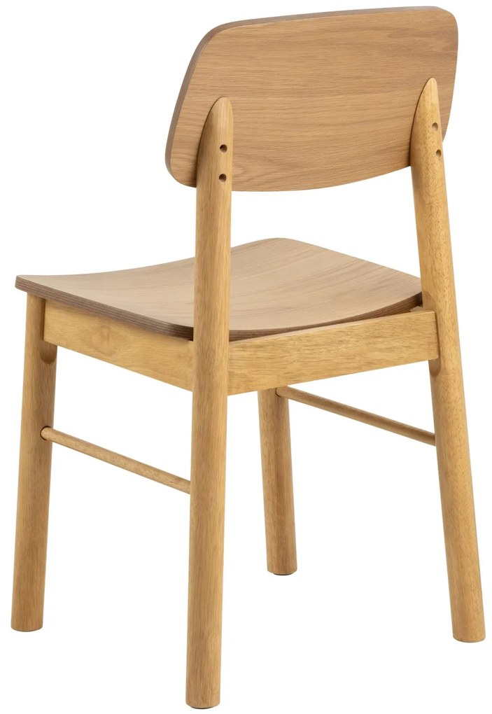 ZARION Natuurlijk Eiken - HOUTEN STOEL VOOR KEUKEN, WOONKAMER, RESTAURANT