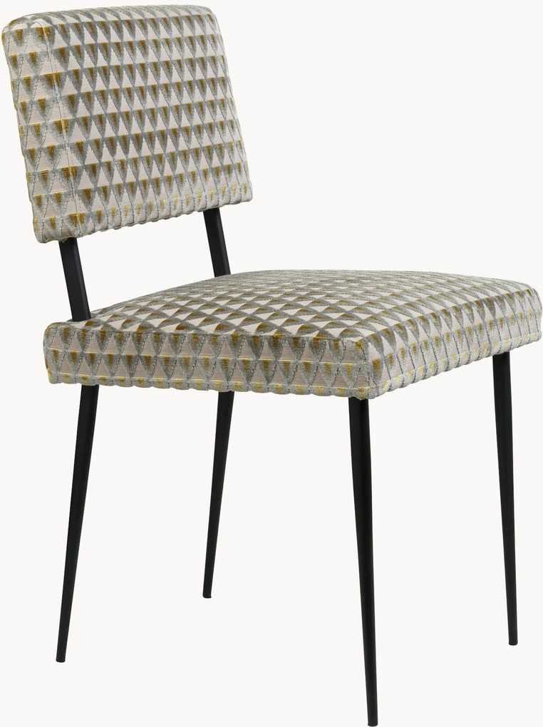 Fluwelen eetkamerstoel M-Chair