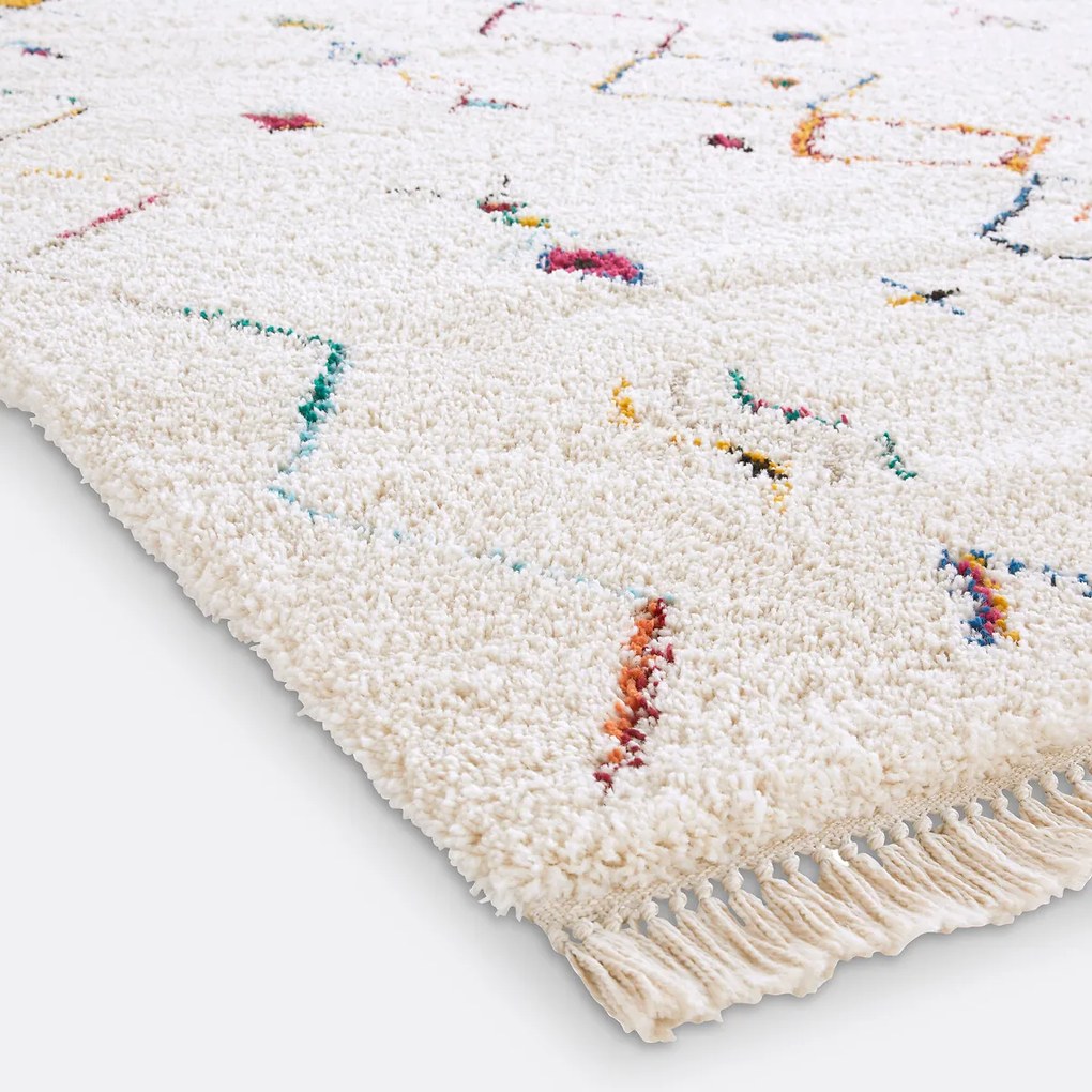 Vloerkleed in Berberse stijl, gekleurd XL, Miro