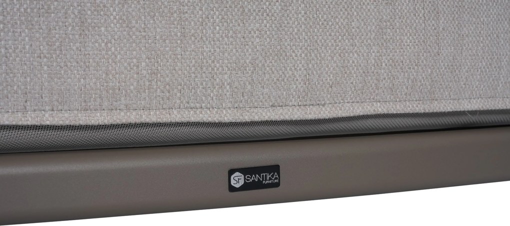 Hoek loungeset 4 personen Aluminium Taupe  Santika Furniture Santika