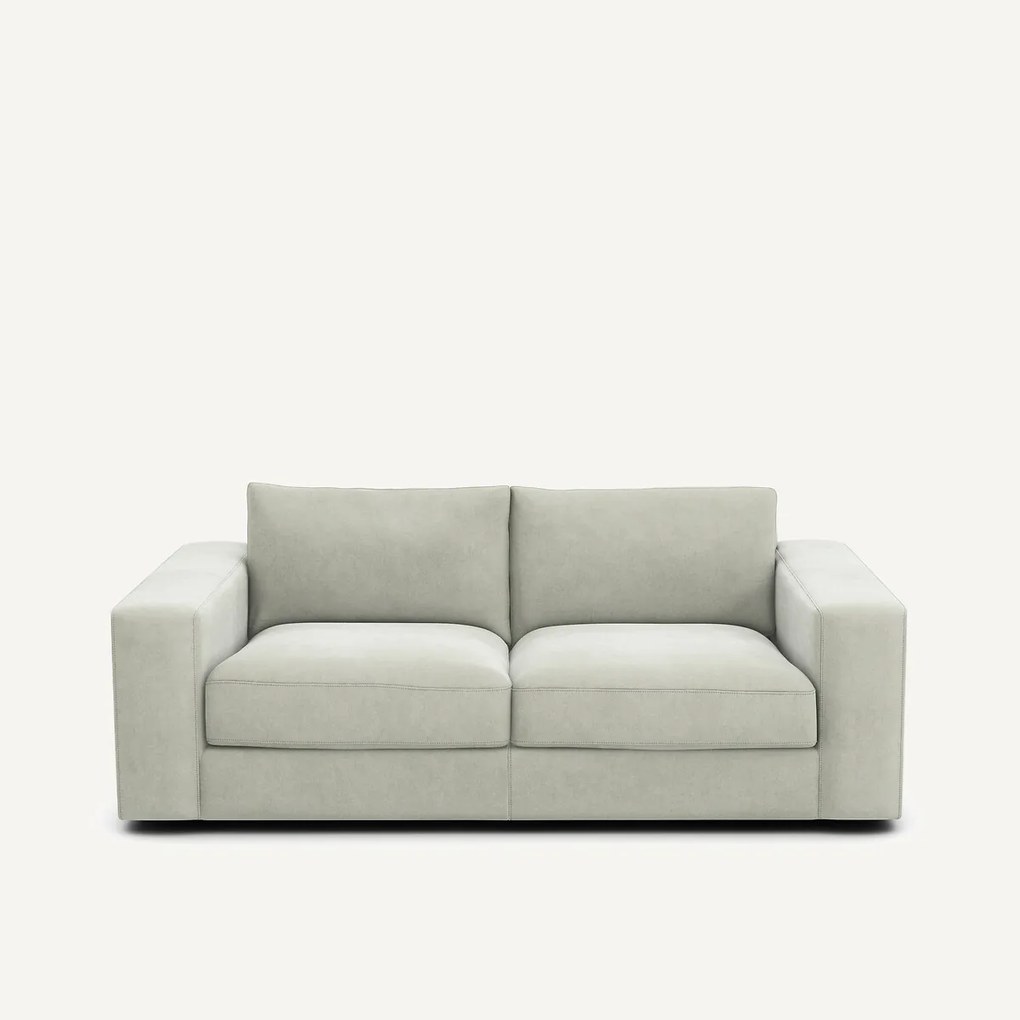 Compacte 3-zitsbank in stonewashed fluweel, SKANDER