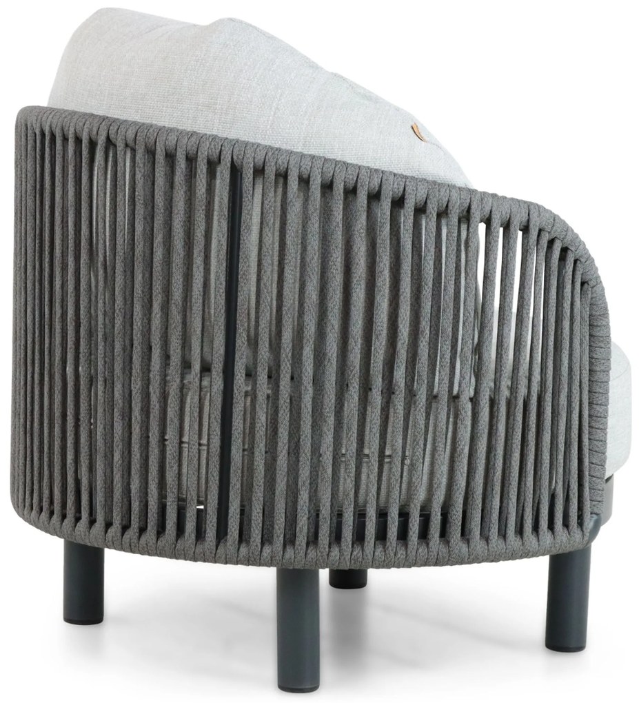 Tuinstoel Aluminium/rope Grijs-antraciet Santika Nanda