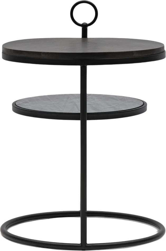 Rivièra Maison - Bella Side Table Round - Kleur: zwart