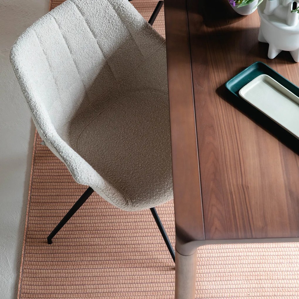 Design Eettafel Walnoot 160x90 Cm - 160 X 90cm.