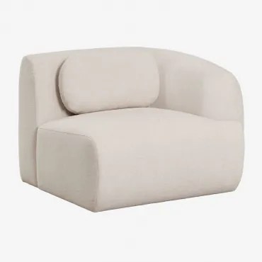 Rechter Hoekmodule Voor Modulaire Bank In Chenille Coquette Chenille Crèmebeige - Sklum