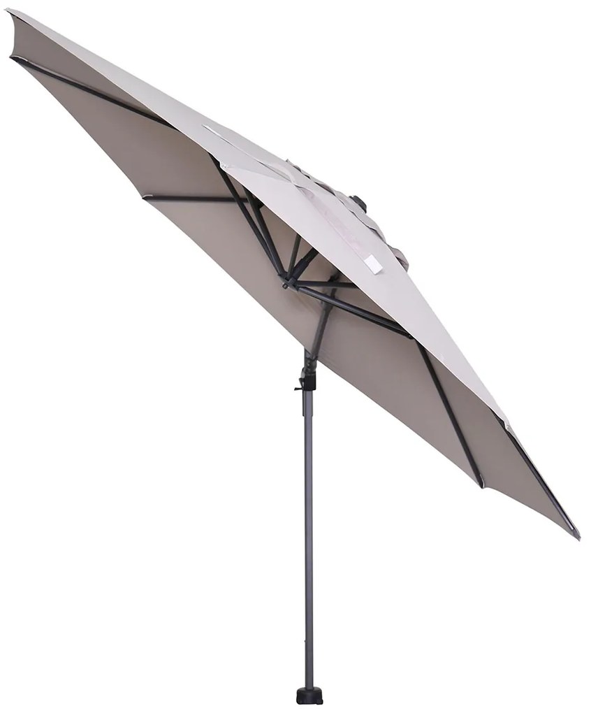 Garden Impressions Hawaii zweefparasol Ø350 cm - frame carbon black - doek zand