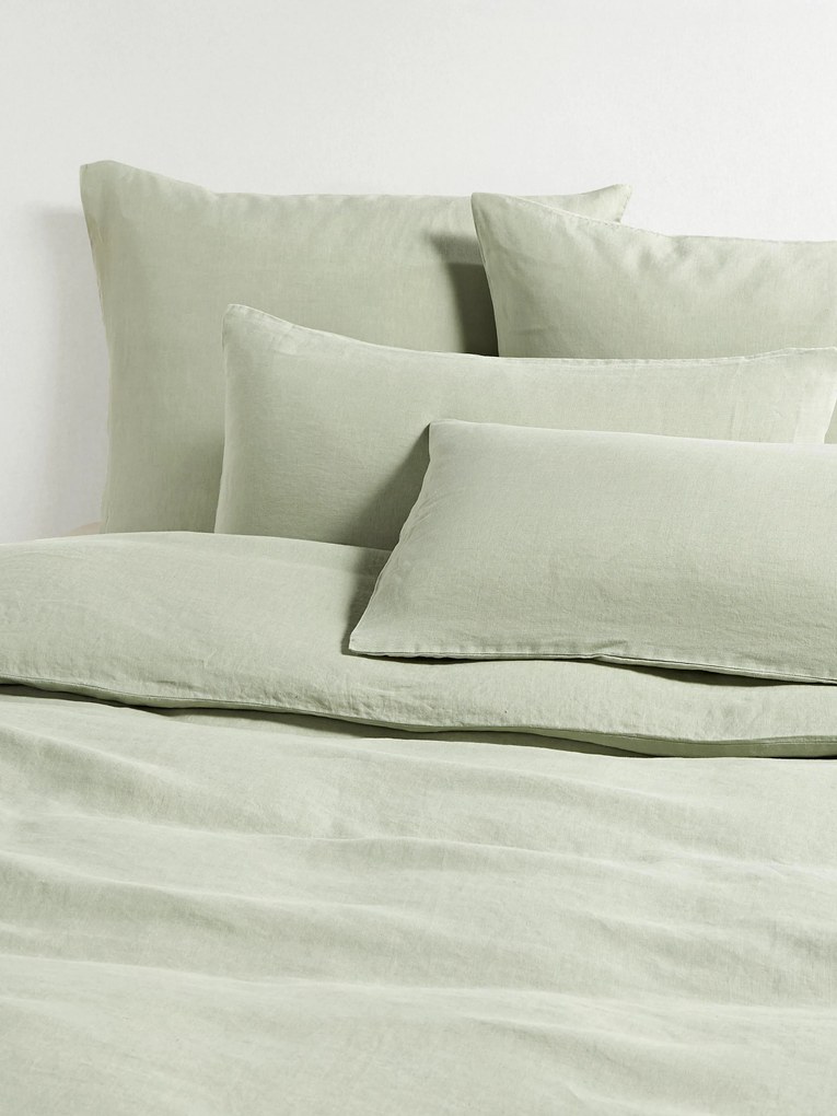 Gewassen linnen dekbedovertrek Airy