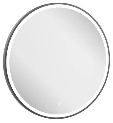 Crosswater Infinity Spiegel - met verlichting - rond - 70cm - geborsteld slate (gunmetal) IF_MIRROR70T