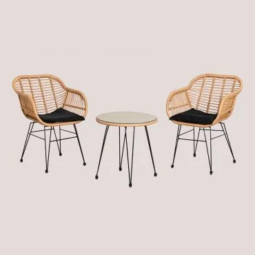 Set Van Meibel Voor Buiten Van Staal Zwart - Sklum