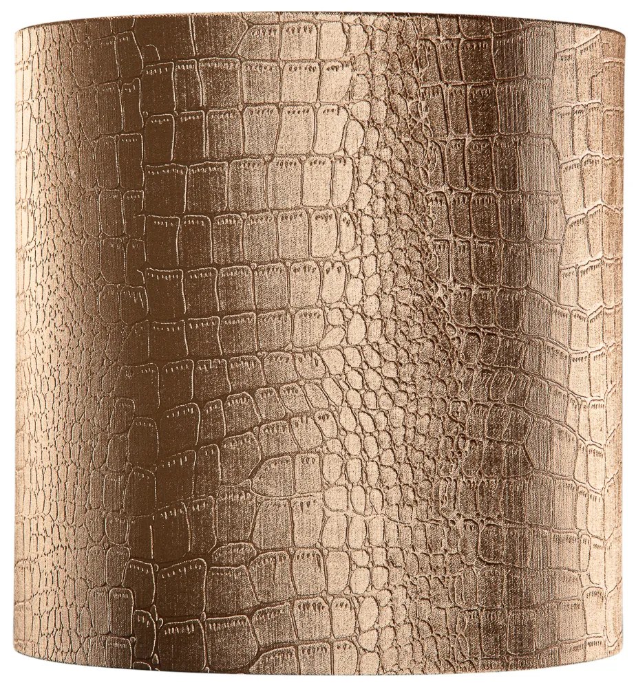 Velours lampenkap krokodil dessin met gouden binnenkant 40/40/40