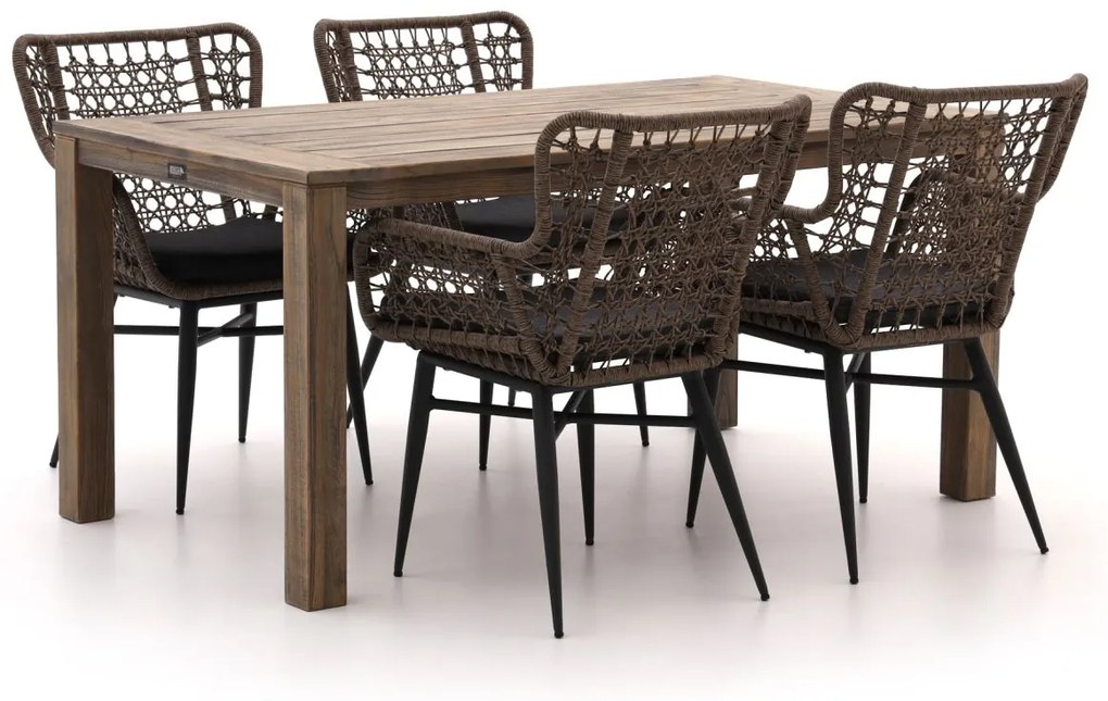 Intenso Busso/ROUGH-S 160cm dining tuinset 5-delig