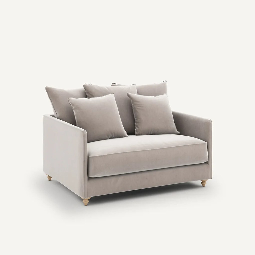 2-zits omvormbare zetel van fluweel, Lazare