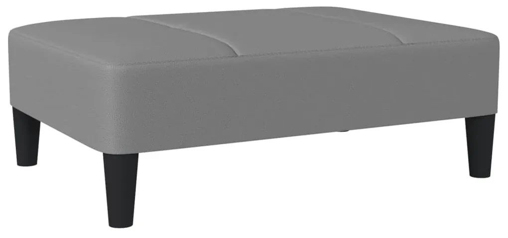 vidaXL Voetenbank 78x56x32 cm kunstleer grijs