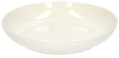 Diepbord, organisch, porselein, wit,Ø 23 cm