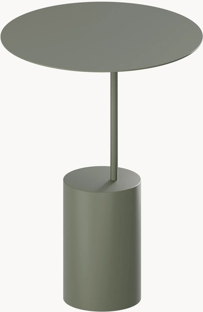 Ronde bijzettafel Ciro van edelstaal