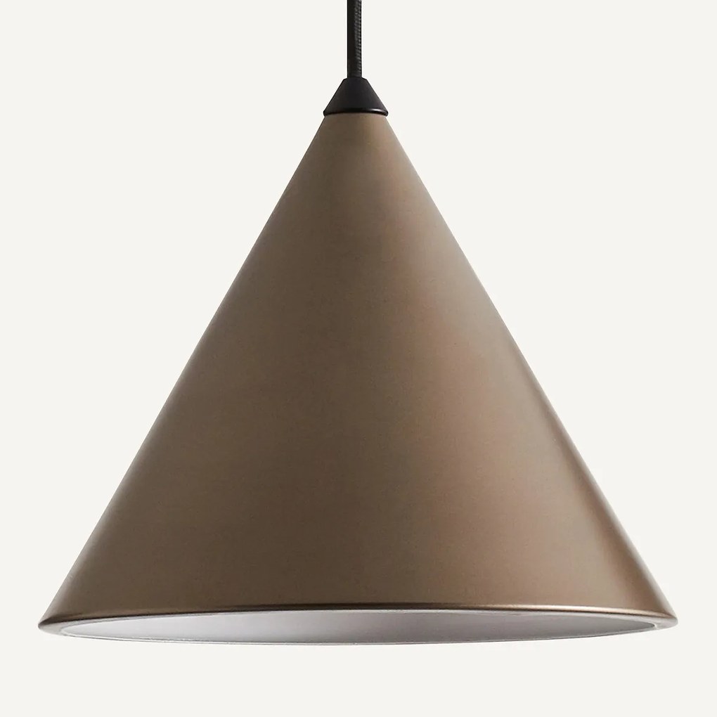Kegelvormige hanglamp diam. 19 cm, Moke