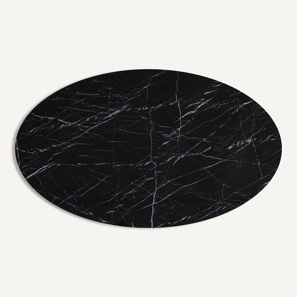 Ellipsvormig tafelblad in marmer L170 cm, Elipso