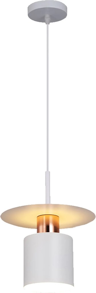 Hanglamp APP1146-1CP Wit Roségoud