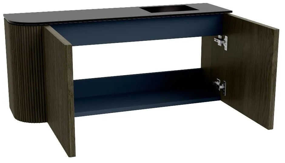 Mondiaz Joya 90cm toiletmeubel ronding links shadow met wastafel faye rechts zonder kraangat urban