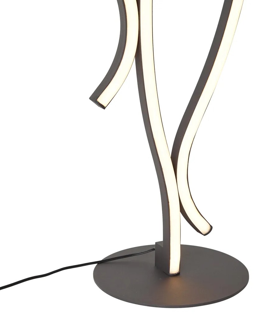 Design vloerlamp zwart incl. LED dimbaar - Ying