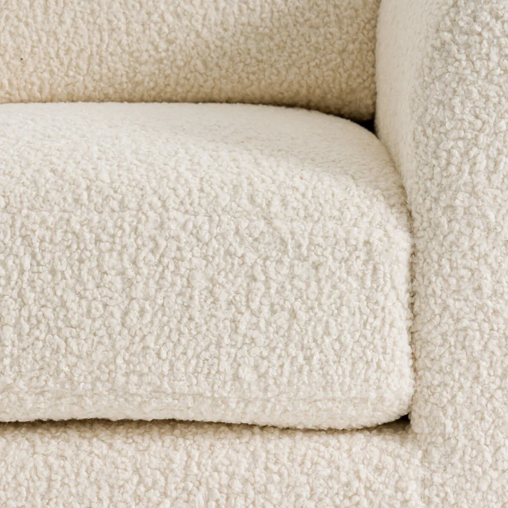 Fauteuil in bouclé stof, Jimi