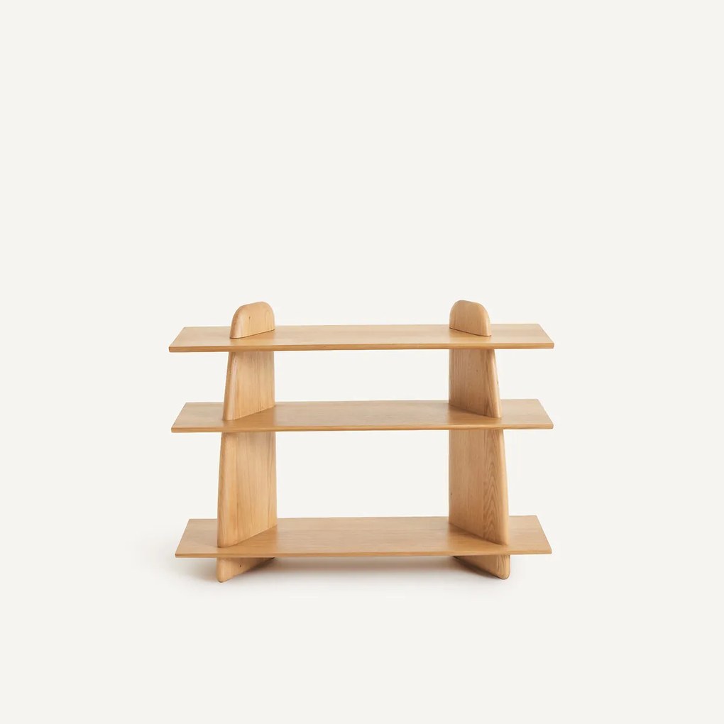 Lage massief eiken boekenkast, klein model, ILOSS