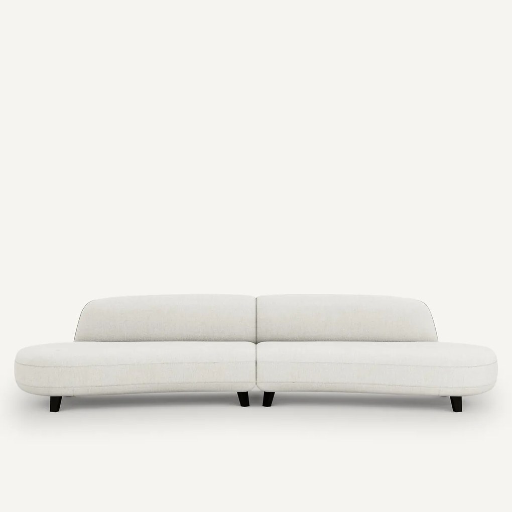 6-zits bank in gemêleerd bouclé, Rosebury, ontwerp Emmanuel Gallina