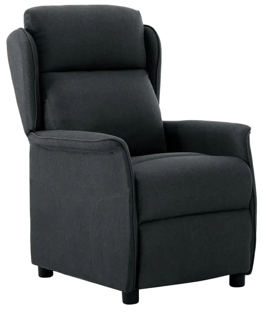 vidaXL Fauteuil verstelbaar elektrisch stof donkergrijs