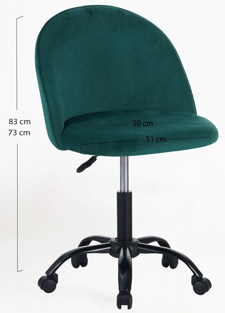 Black Vint Office Stoel