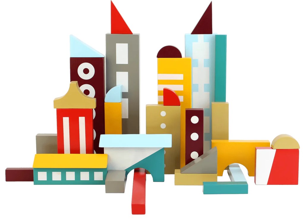 Houten Blokken Set 'Archiblocks' - Floris Hovers