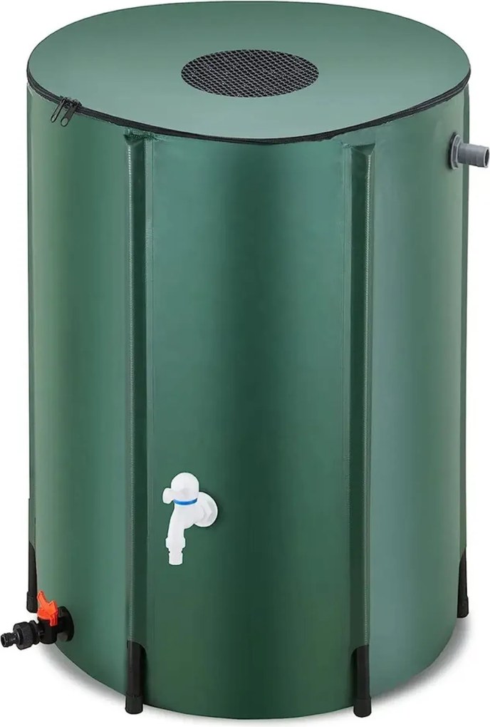 Famiflora opvouwbare regenton - Diameter 120 x H98 cm - 1000 liter inhoud