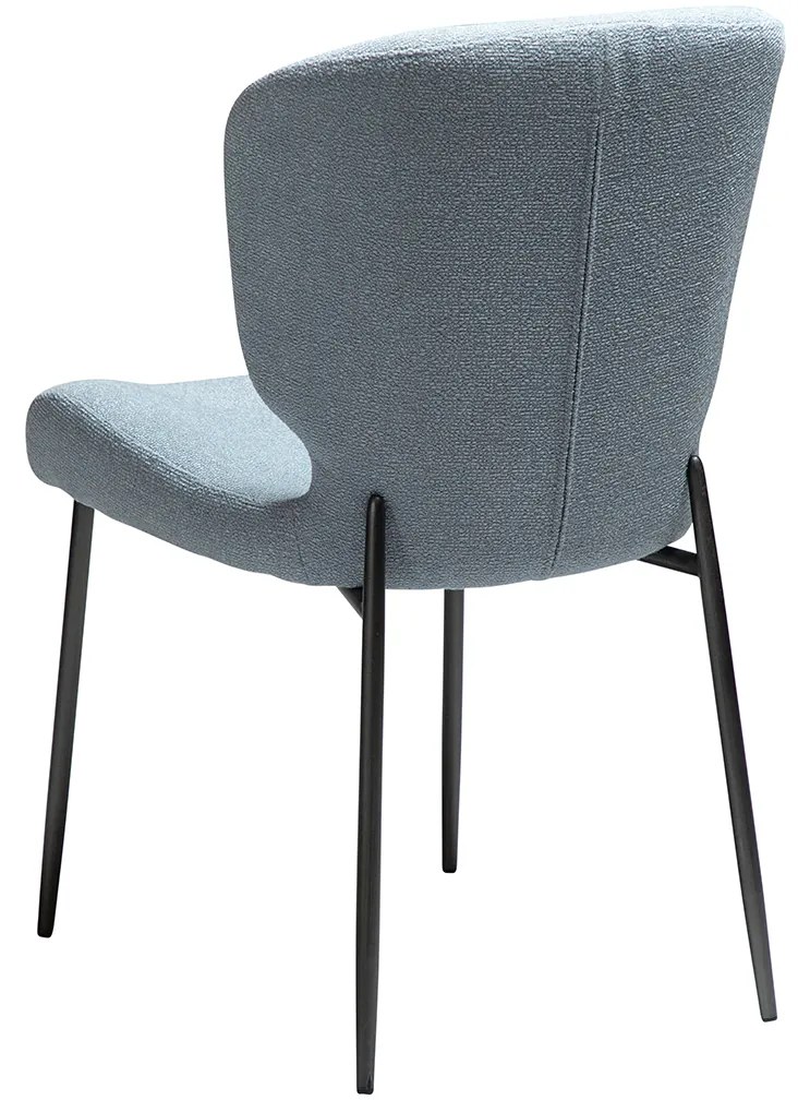 Dan-Form Glory Luxe Eetkamerstoel Blauw Boucle