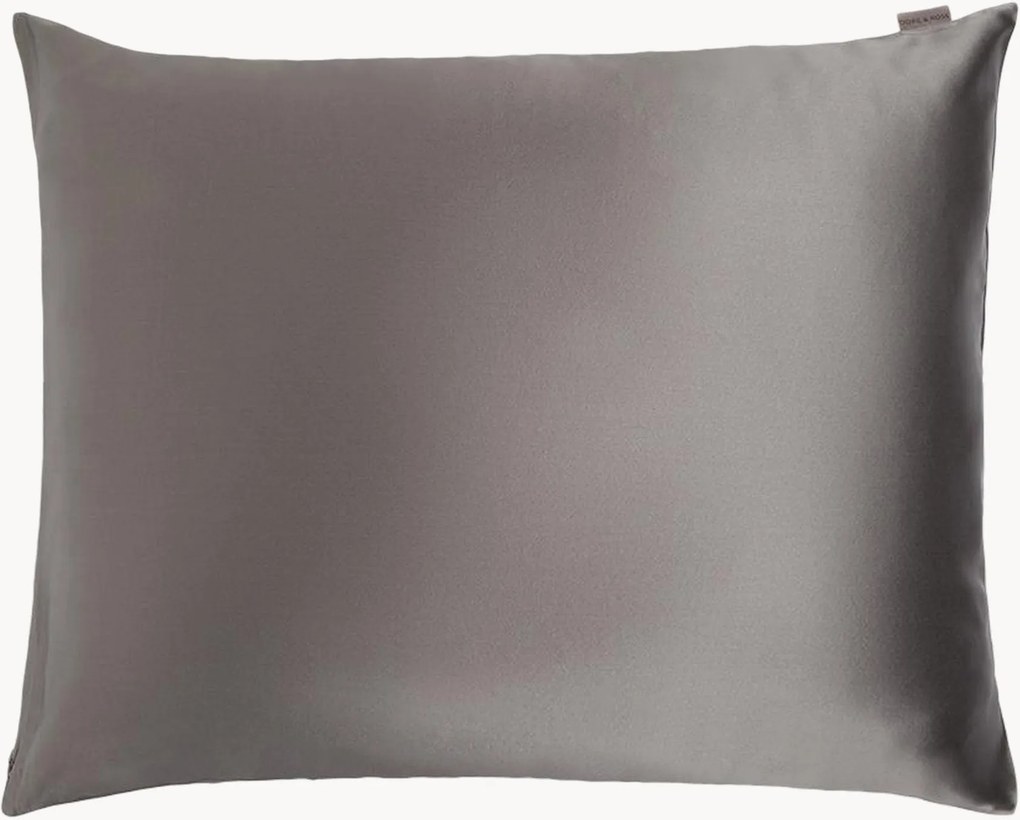 Zijden kussenhoes Charcoal