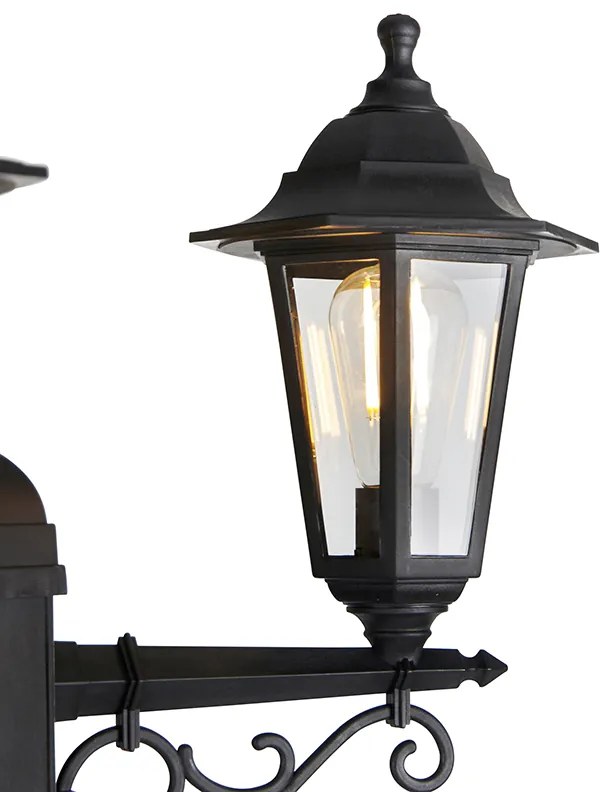 Smart buiten lantaarn zwart 3-lichts incl. Wifi ST64 - New Haven